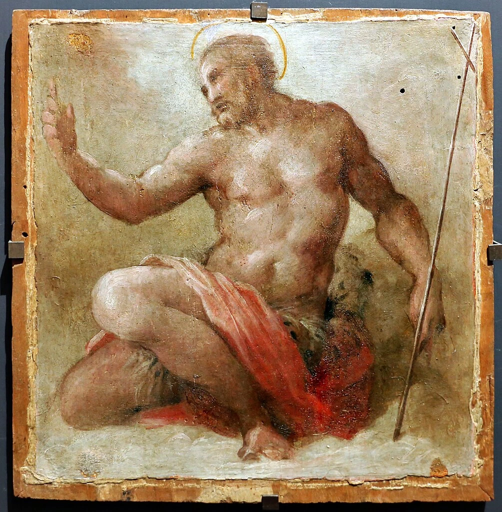 Crocifisso, dolenti, angeli e sei santi, dal ciborio del duomo di Pistoia - Museo Civico di Pistoia 6